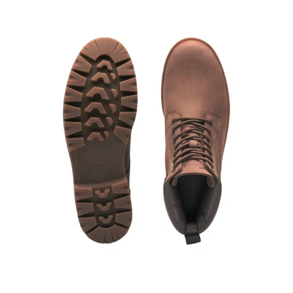 Mens Clarks Rossdale High Gore Tex Boots. Dark Sand26173499